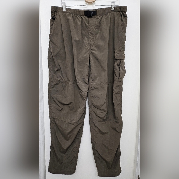 The North Face Men's Nylon Cargo Pants Green Brown Adjustable Waist Size XL - Picture 1 of 10